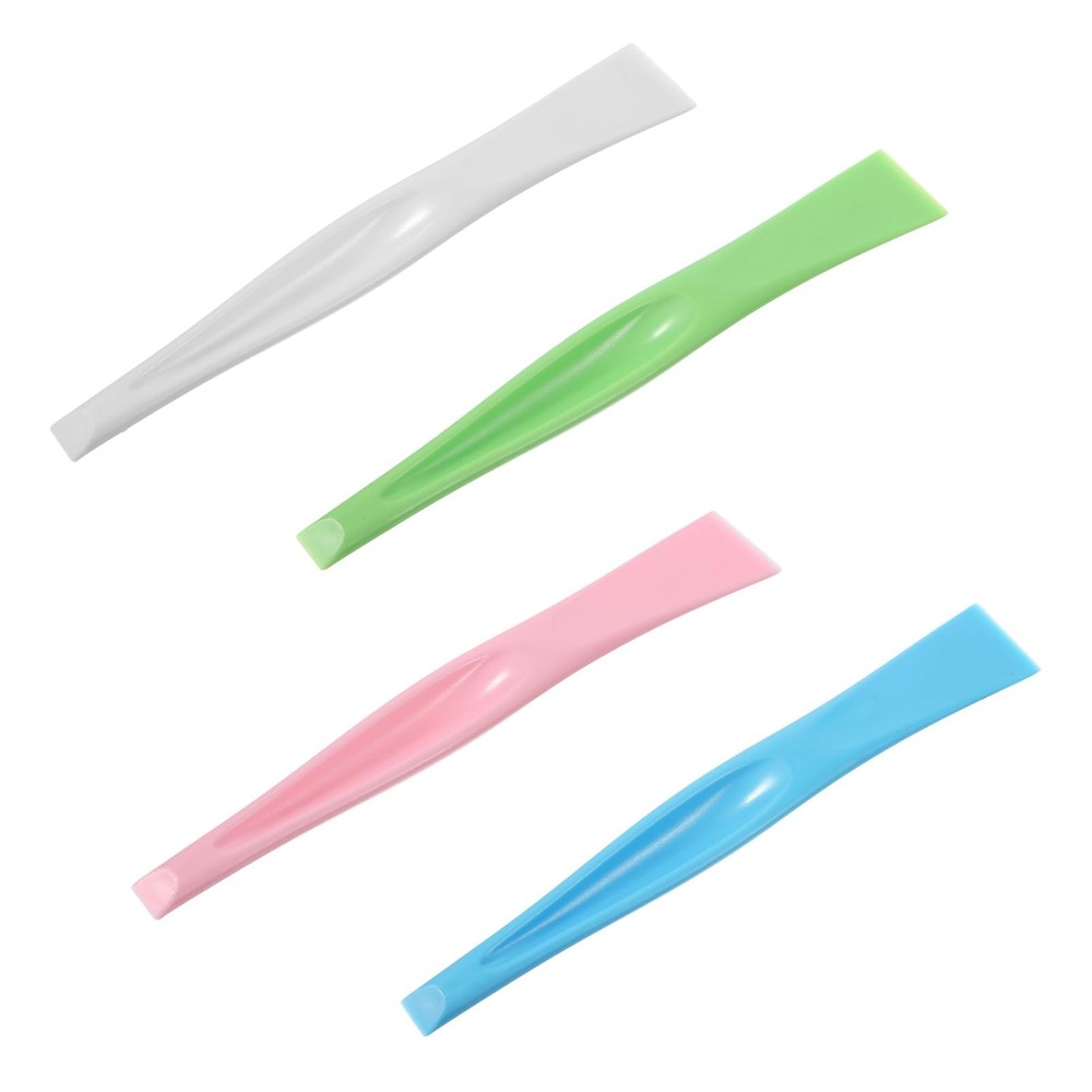 4 PCS Plastic Cleaning Scraper Multipurpose Hard Scrapers for Labels Kitchen