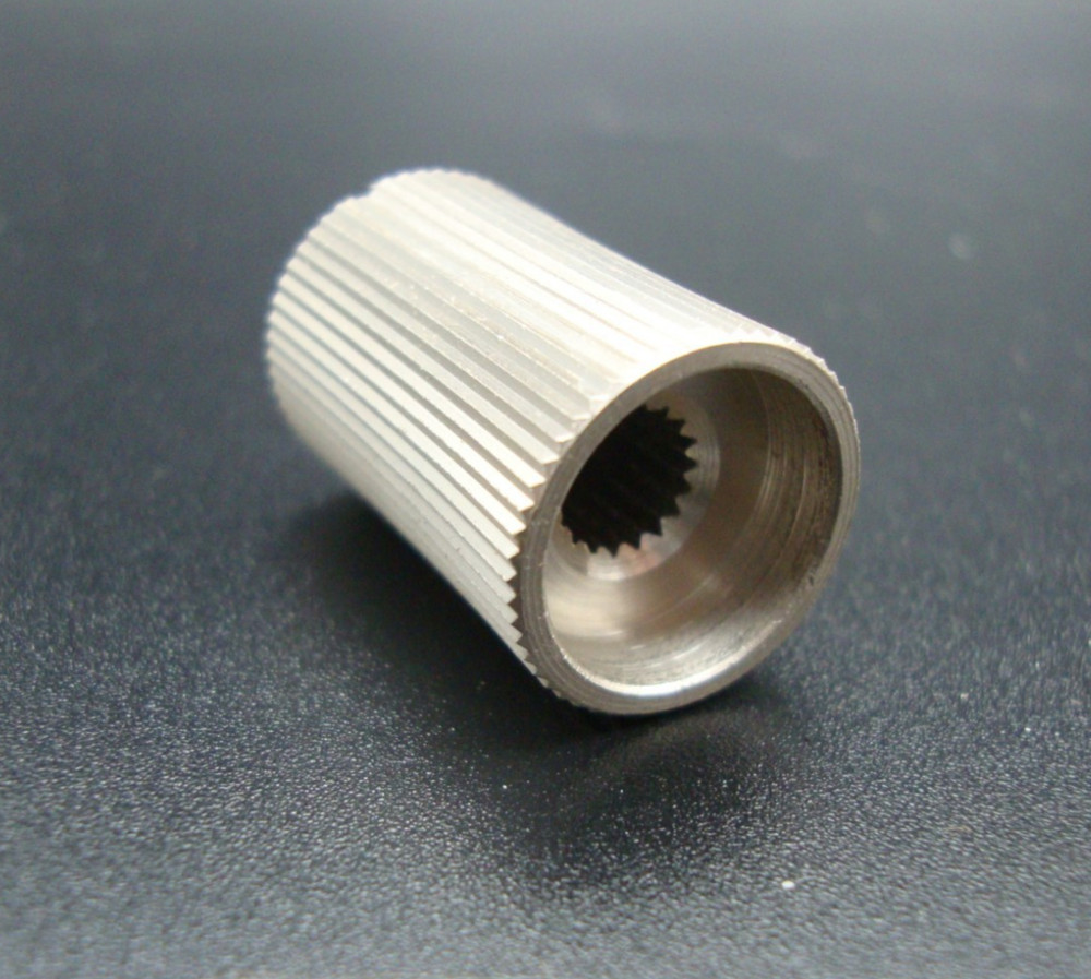 VINTAGE ALUMINUM STEREO CONTROL KNOBS (Qty 5)