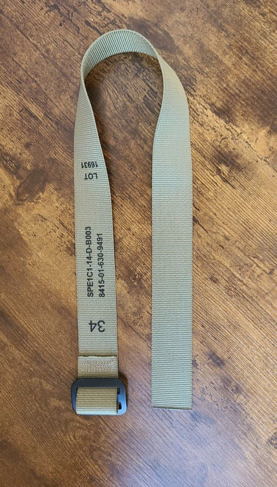 Authentic Military Style Rigger Tactical Belt Size 34