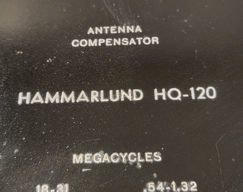 Hammarlund HQ-120 Original Front Face Plate Used