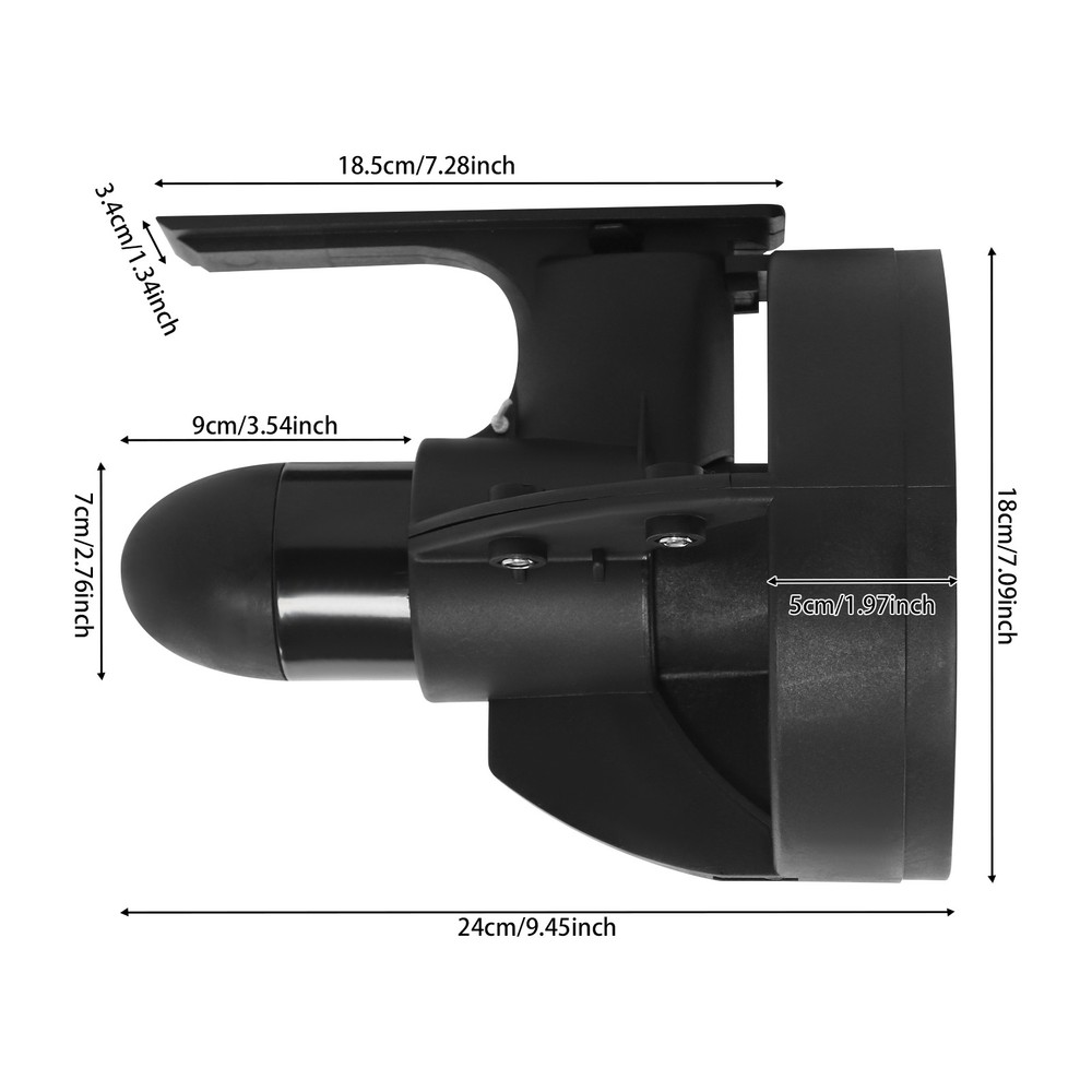 288W Paddleboard Thruster 12V Underwater Thruster Forward-Off Surfboard Thruster