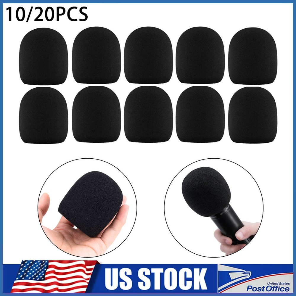 10/20Pcs Thick Handheld Stage Microphone Windscreen Foam Cover Karaoke