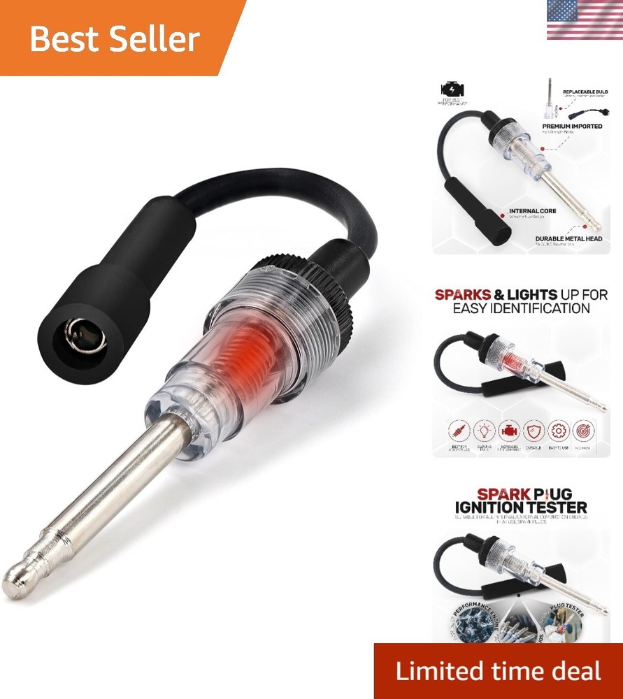 6-12 Volt Spark Tester for All Engine Types - Diagnose Ignition Issues Instantly