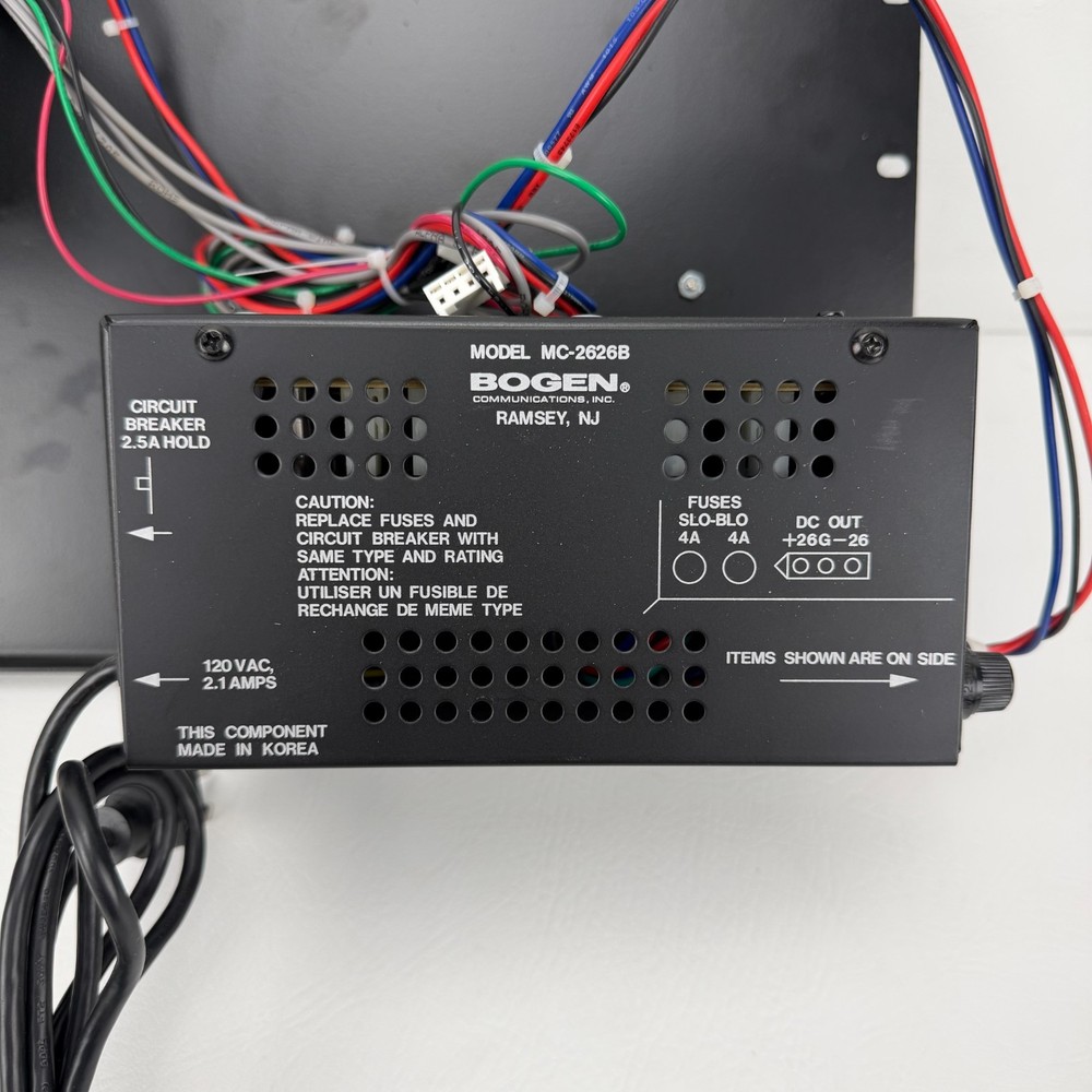 Bogen MC2626B MAX1R Bogen 2000 Multicom Intercom Power Supply Assembly