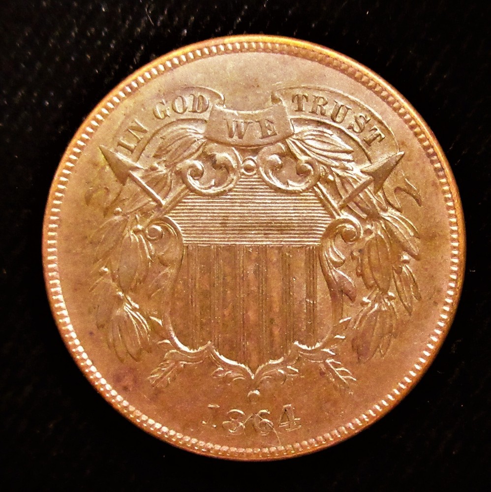 1864 2 Cents. Choice BU!!!