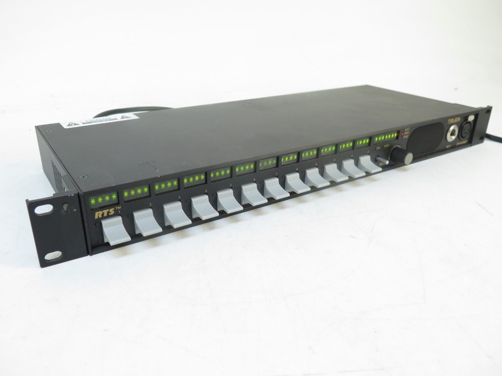 RTS Telex Bosch KP 12 12 Position Key Panel Intercom System KP12 with Rack Ears