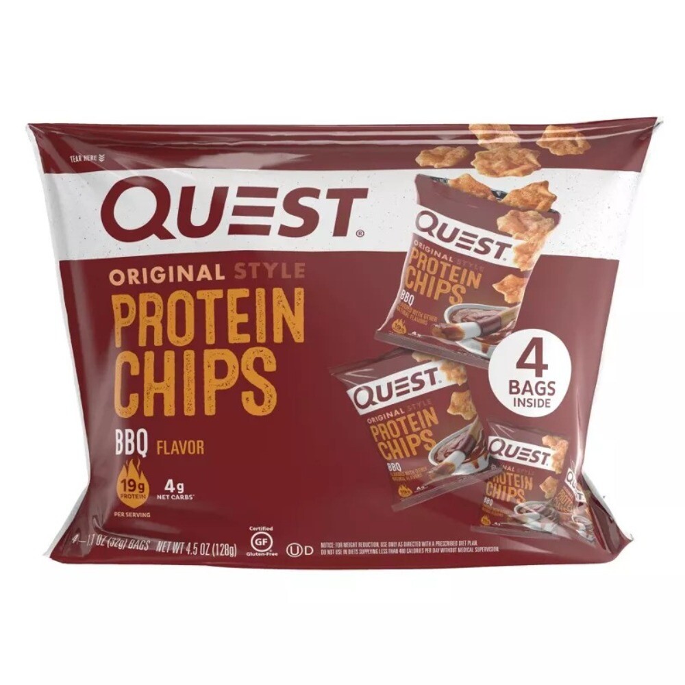 Quest Nutrition Protein Chips - BBQ Bag Capacity 4ct