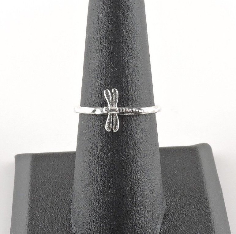Sterling Silver Dainty Dragonfly Ring