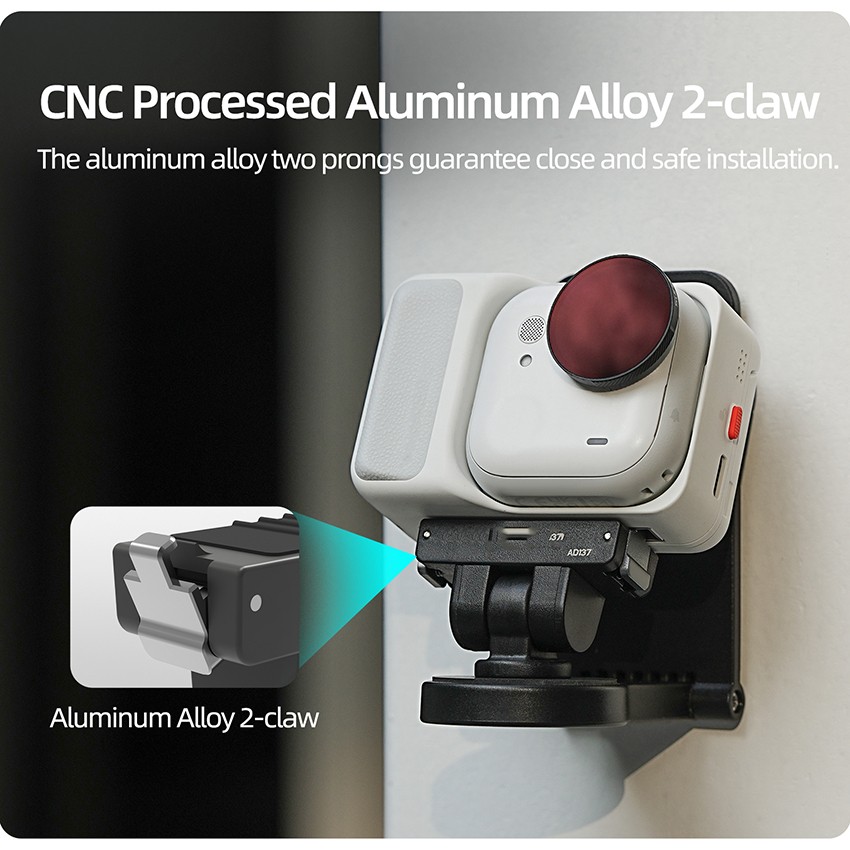 Camera Adjustable Magnetic Quick-Release Adapter Base For Insta360 GO Ultra