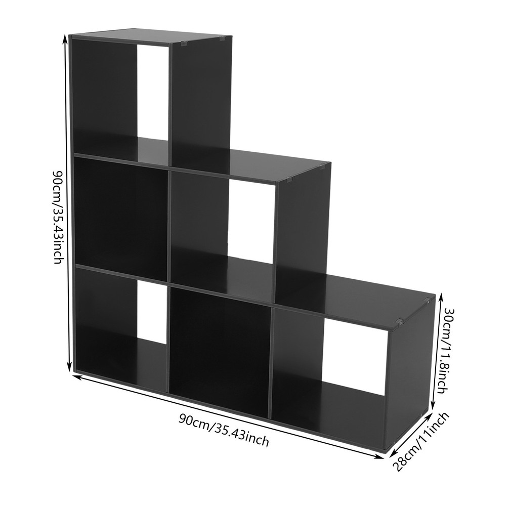 6-Cube Storage Organizer, Bookcase, Display Compartment, Open Back, Home Office