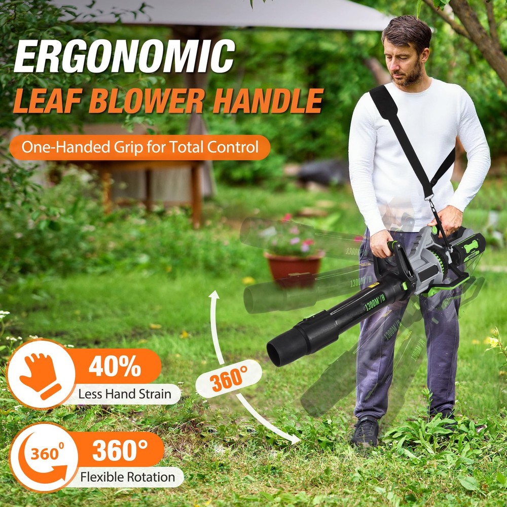 EGO Leaf Blower Handle 2.0 Lightweight Ergonomic Back-Saving Grip Shoulder Strap