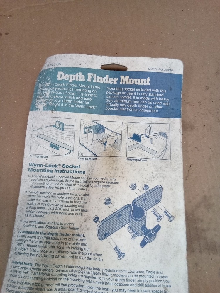 Goldeneye Depth Finder Mount 08-3005