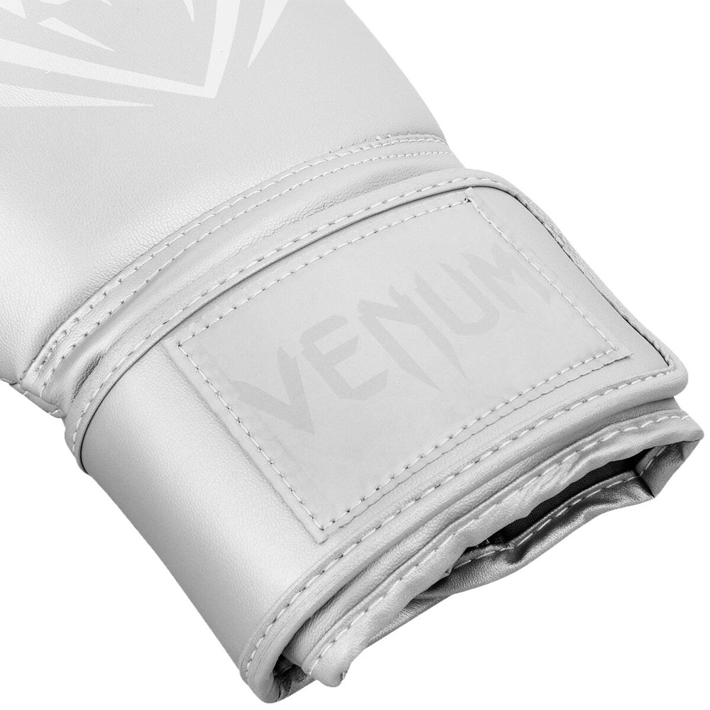 Venum Contender Hook and Loop Training Boxing Gloves - Silver/Silver