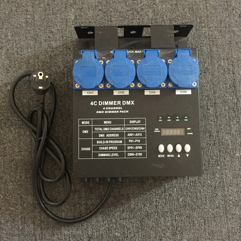 Good Quality LED Controller Digital 4 Channel DMX Dimmer Pack