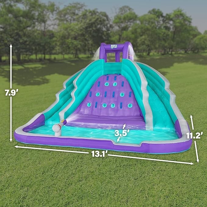 SUNNY AND FUN INFLATABLE WATER SLIDE