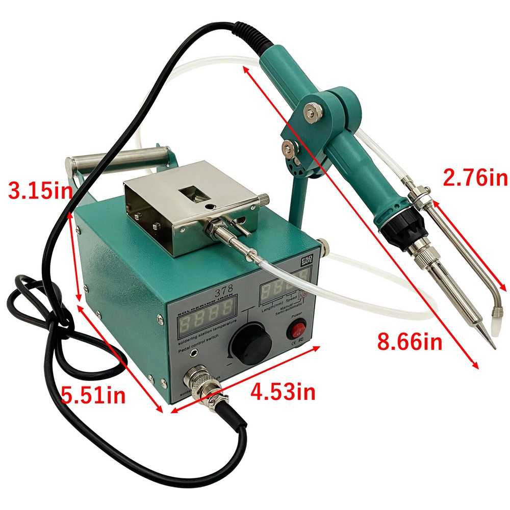 Semi-automatic Feeding Tin Spot Welding Machine Soldering Table 110V 80W