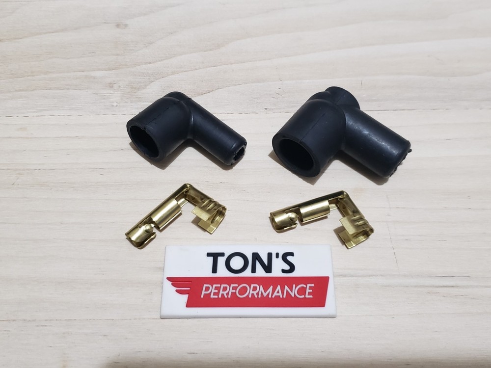 Ignition Spark Plug Wire Coil Wire Socket style Boot Terminal Set Right Angle 90