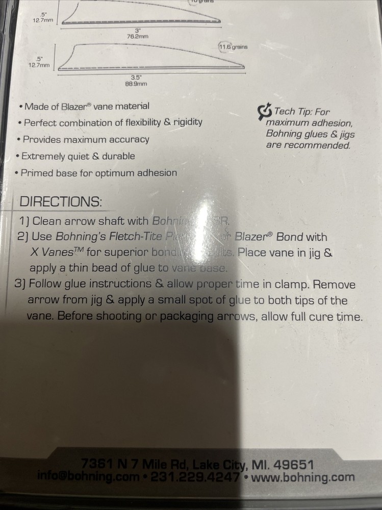 Bohning X Came 3.5” 100 Pack