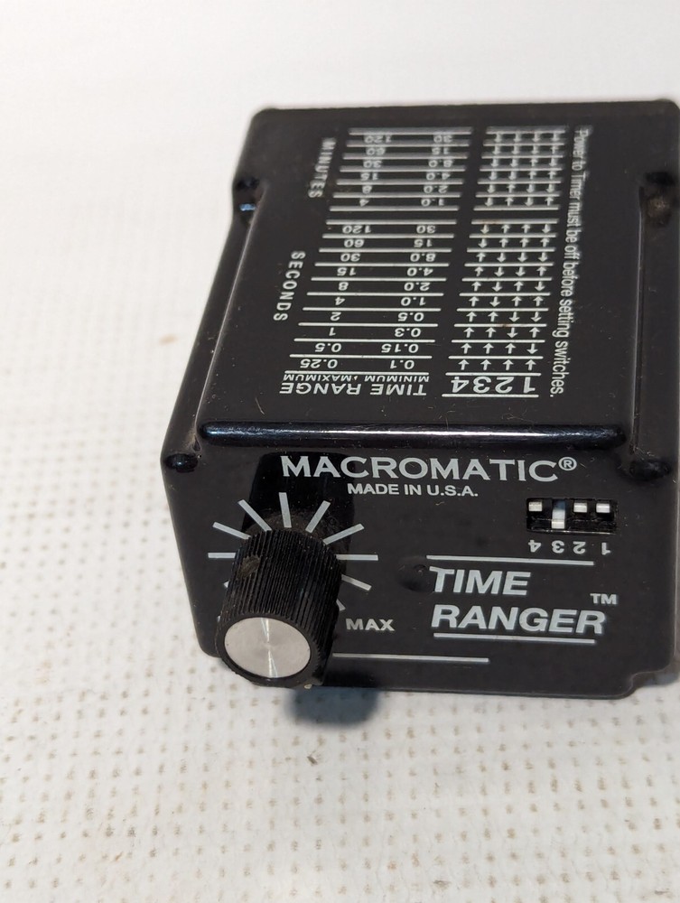 Macromatic SS-60526 Time Ranger Programmable Time Delay Relay, 12 vacvdc
