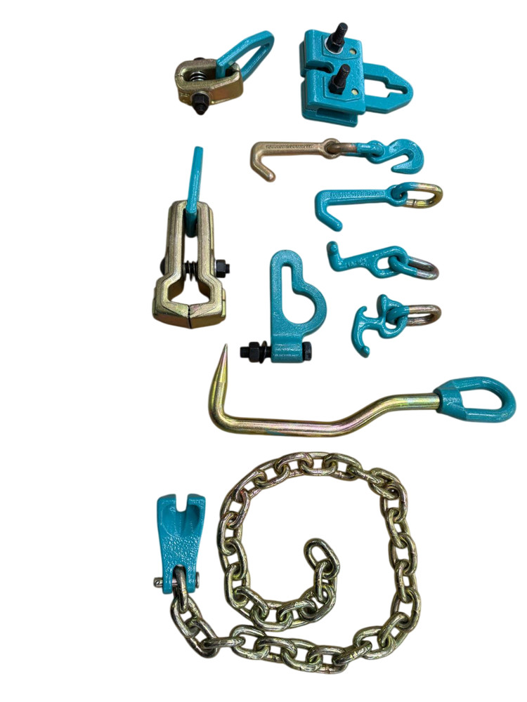 SET#94 -10 Pieces HEAVY DUTY AUTO BODY FRAME MACHINE PULLING TOOLS & CLAMPS