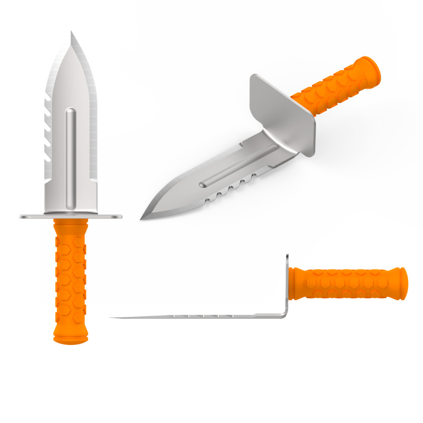 Quest Diamond Digger Tool Left Side Serrated Blade with Free Sheath