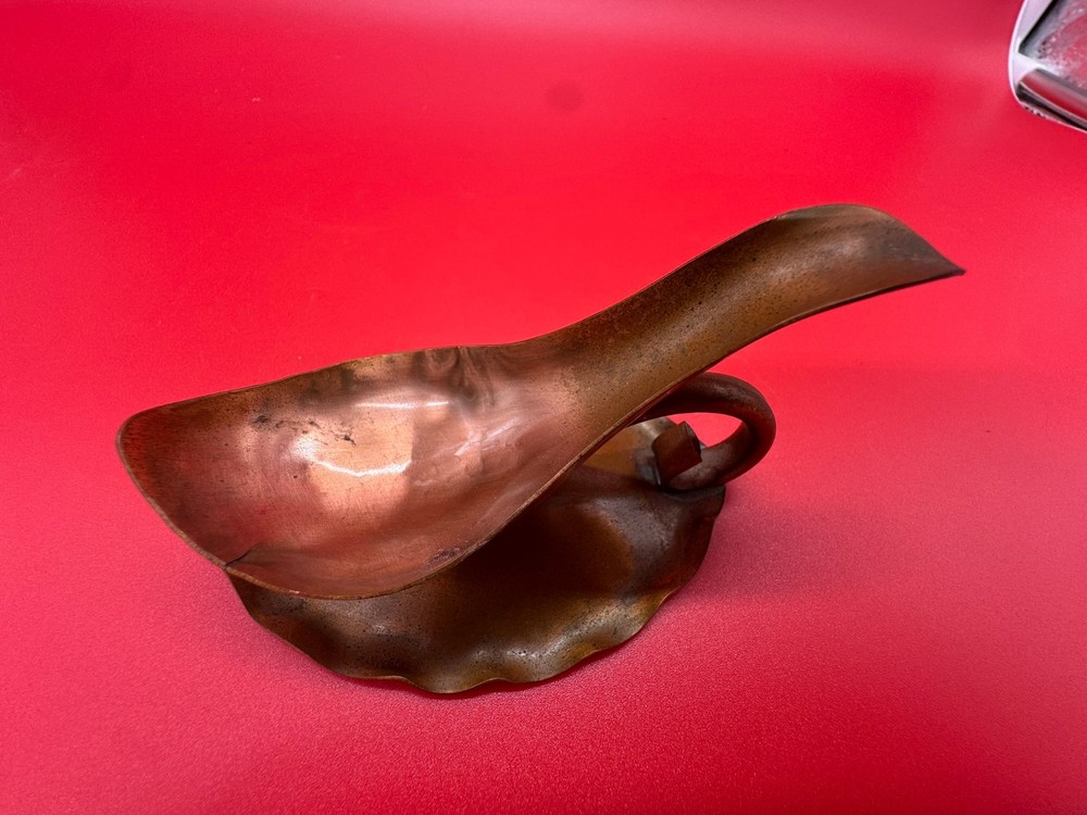 Gregorian Solid Copper Pipe Stand Original Engraved Signature #532