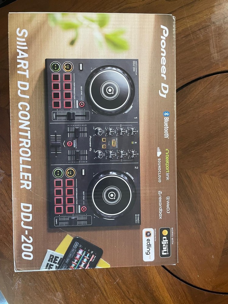 Pioneer DDJ-200 Smart DJ Controller + EVA Carry Case — Complete Bundle w/ Cables