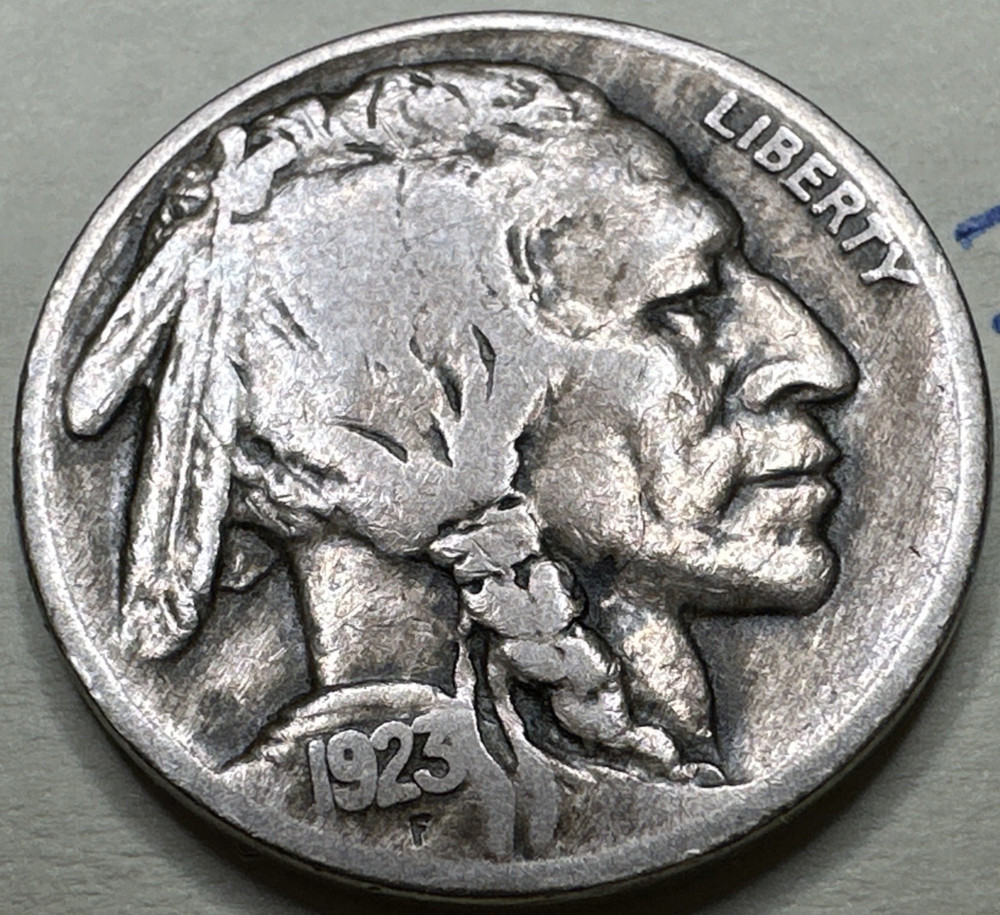 1923 Buffalo Nickel 5C 787X