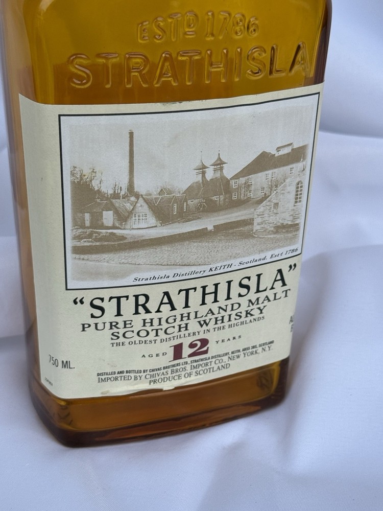Strathisla Distillery Scotch Whisky Bottle Empty