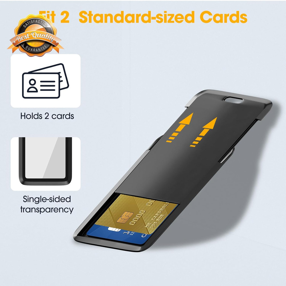Black ID Badge Holder Heavy Duty Vertical Card Protector Case 4 Pack