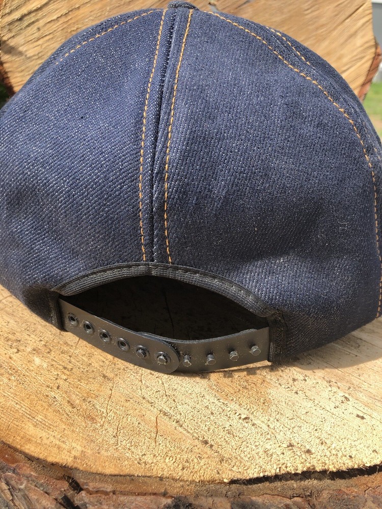 Vintage Ford Denim Snapback Trucker Hat Cap