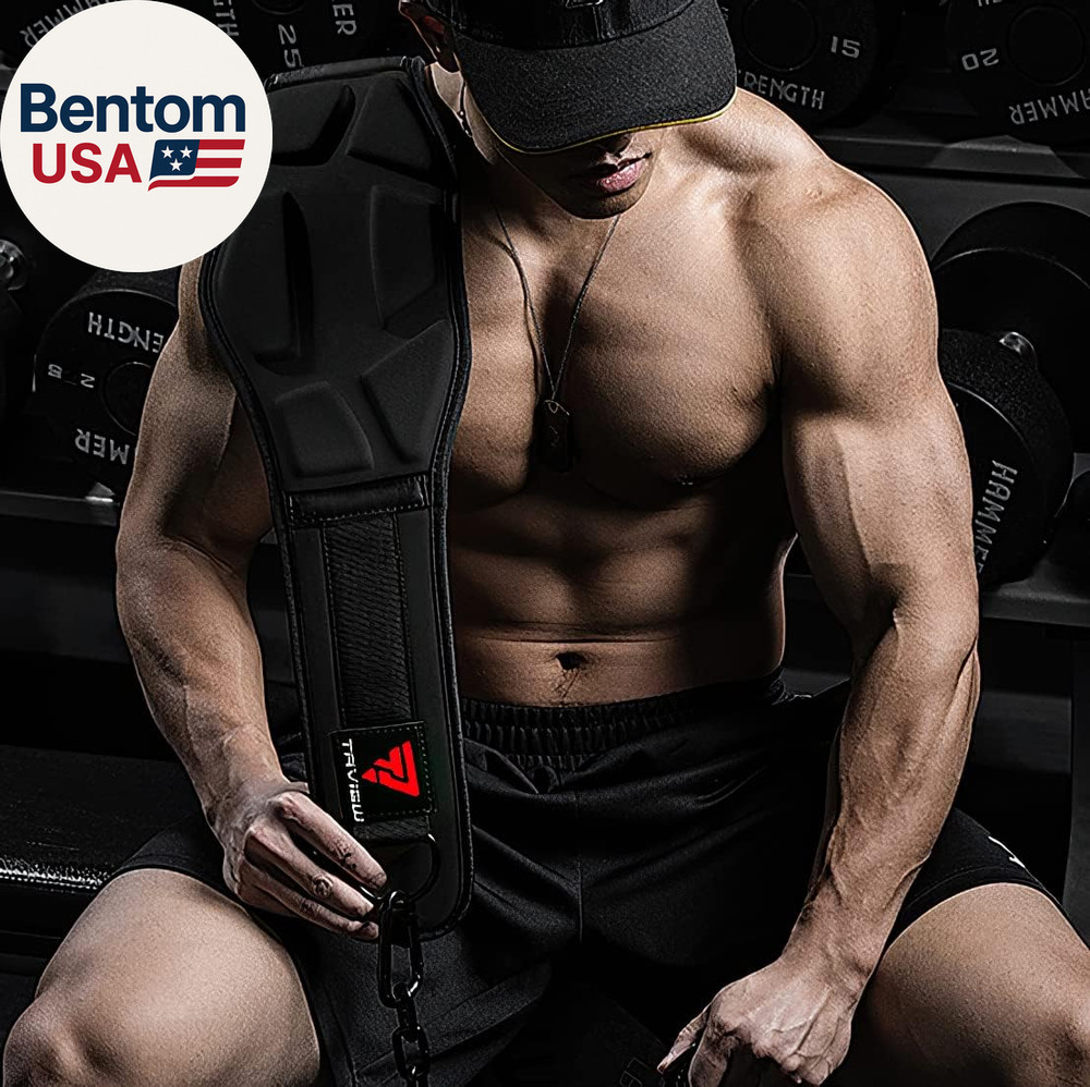 Heavy Duty Dip Belt with Chain - Weighted Pull up Belt for Workout