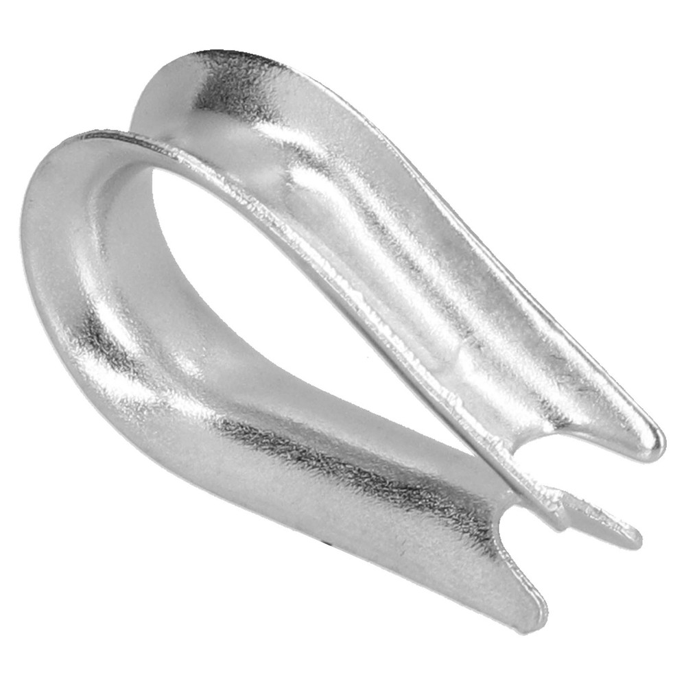 (M2 2mm)50Pcs Wire Rope Thimble Stainless Steel Cable Rigging Tools For Ship