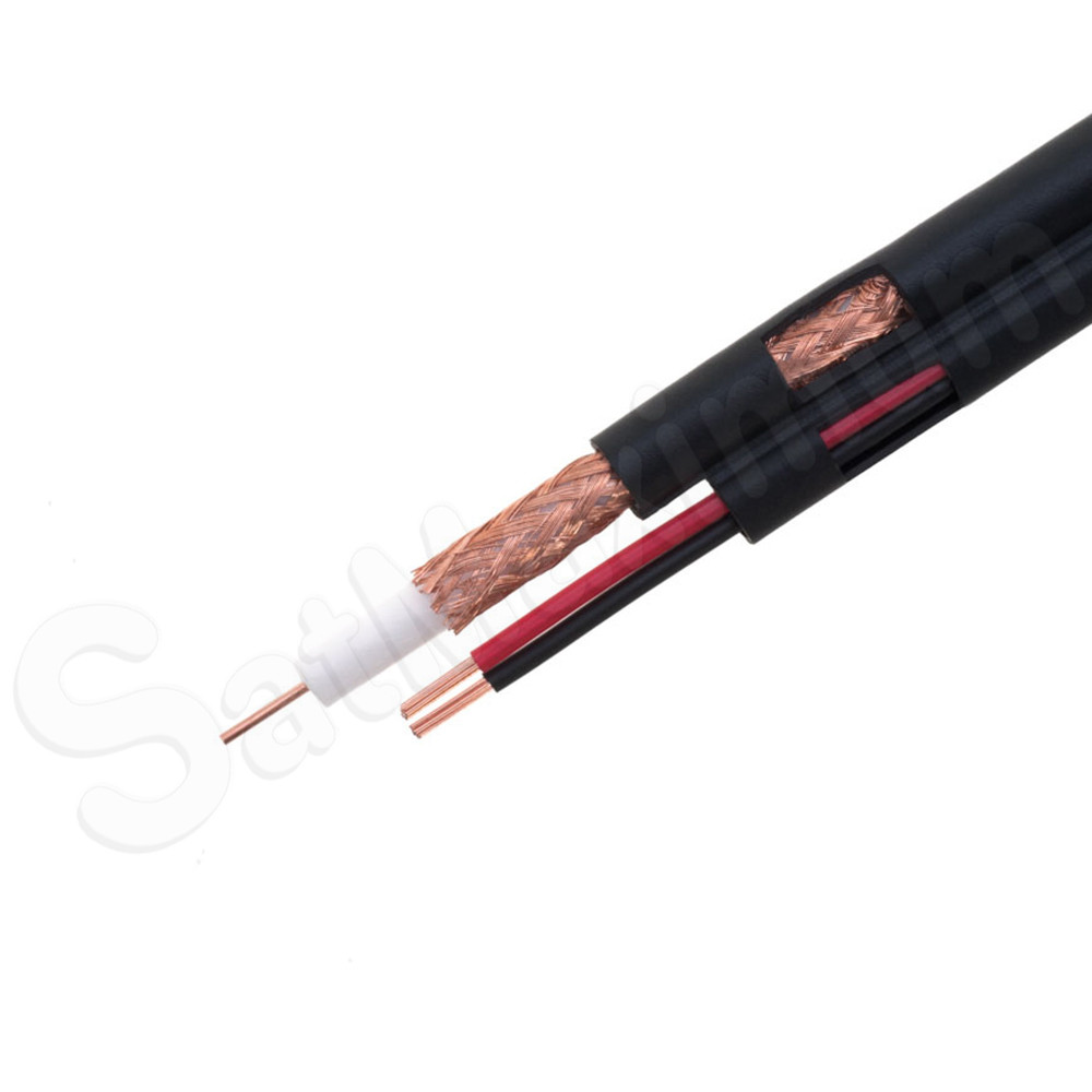 RG59 Coaxial Cable Siamese 20AWG+ 18/2 Power BULK Wire for CCTV Security Camera