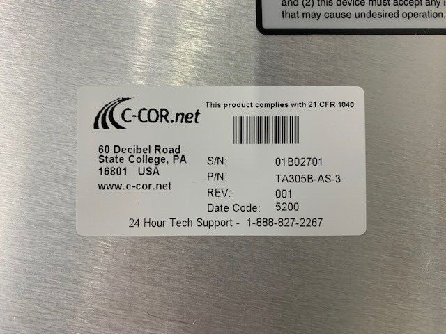 C-Cor 1310 Optical Mod Plug In Forward Path Transmitter TA305B-AS-3 NEW