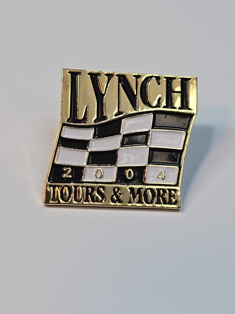 Lynch Tours & More 2004 Checkered Flag Lapel Pin