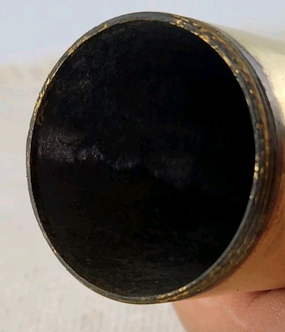 CVA Black Powder Flask Dispenser Brass Italy Muzzleloader Priming Powder EMPTY