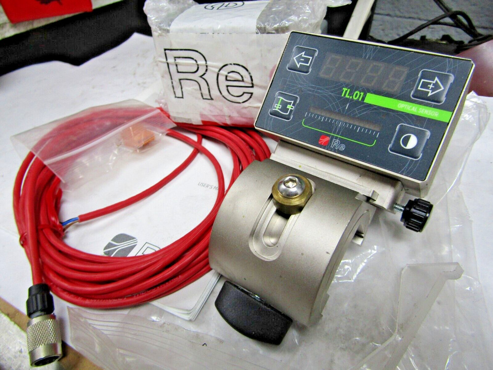 ✌️NEW RE-SPA TL.01-A OPTICAL SENSOR WEB GUIDE CONTROLLER 12-24 VDC 4 WIRE