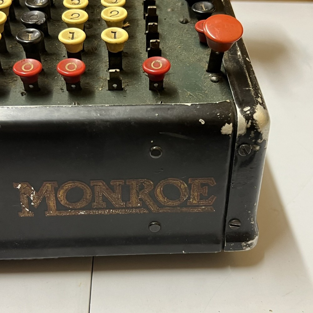 Antique Monroe Calculating Adding Number Machine