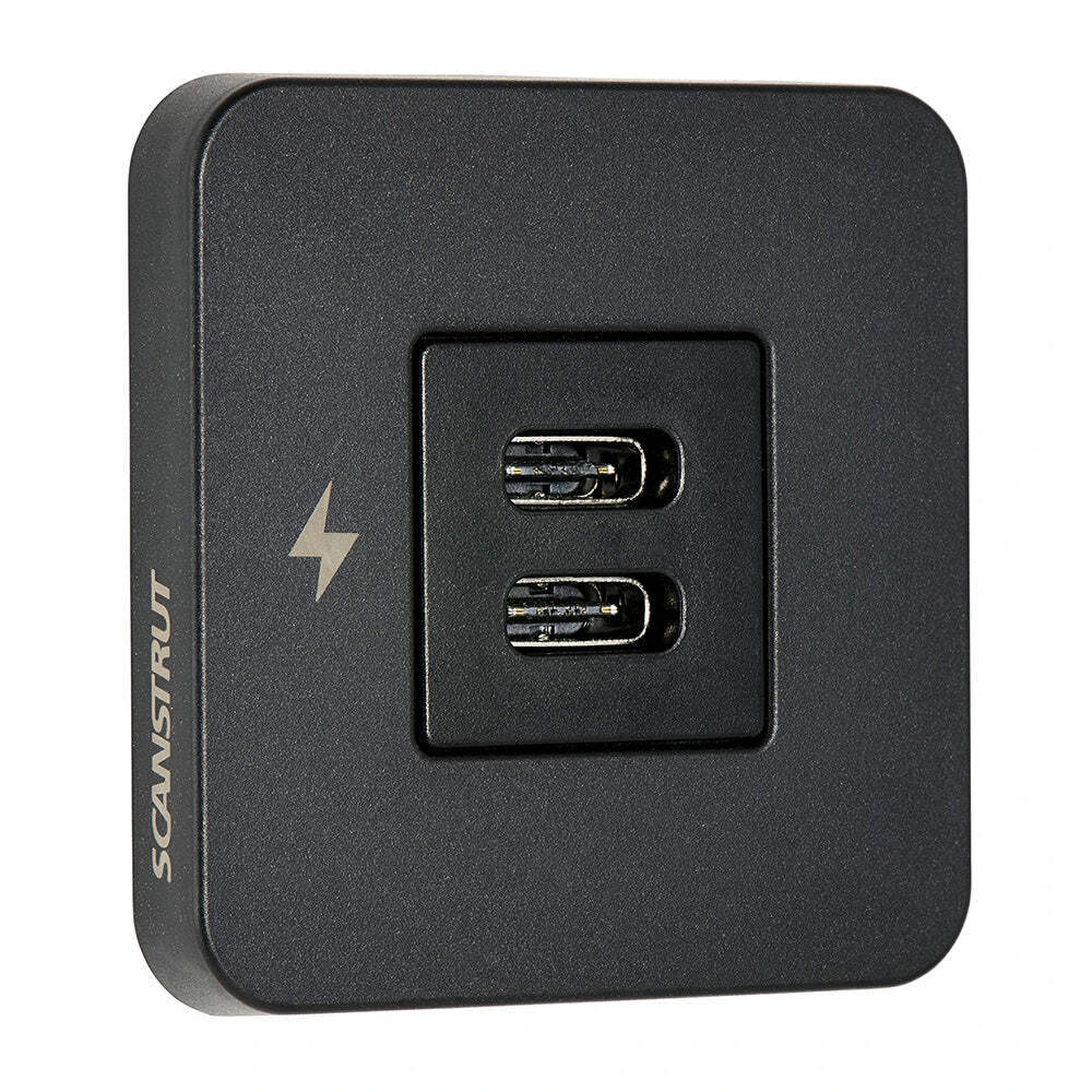 Scanstrut TILE USB-C Interior Charging Socket - 12/24V - Black Bezel [SC-TILE-20
