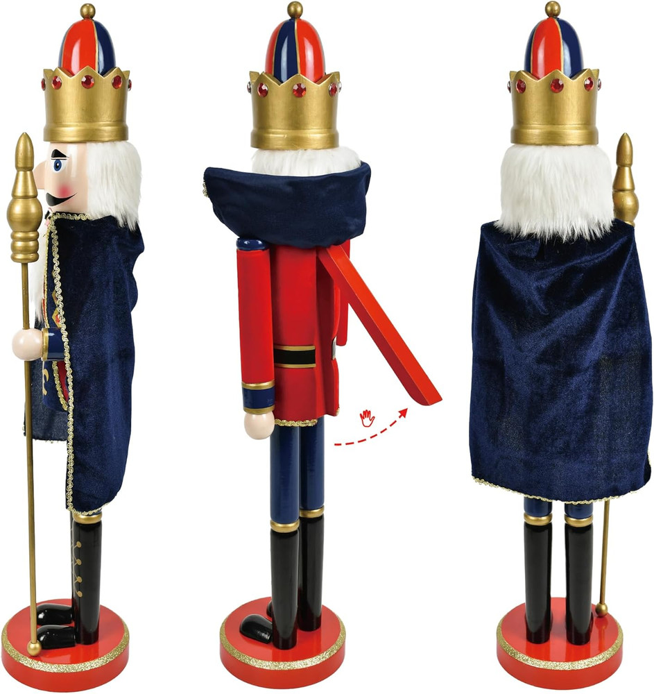 36 Inch Nutcracker King with Cape