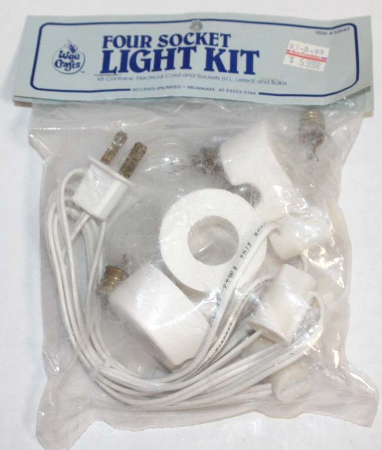 Vintage Wee Crafts 4 Socket Light Kit NIP