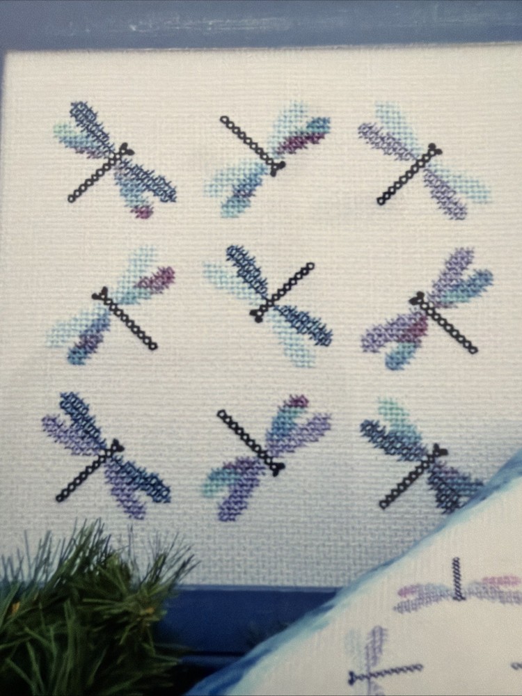 Watercolour Dragonflies Sekas & Co Cross Stitch Pattern