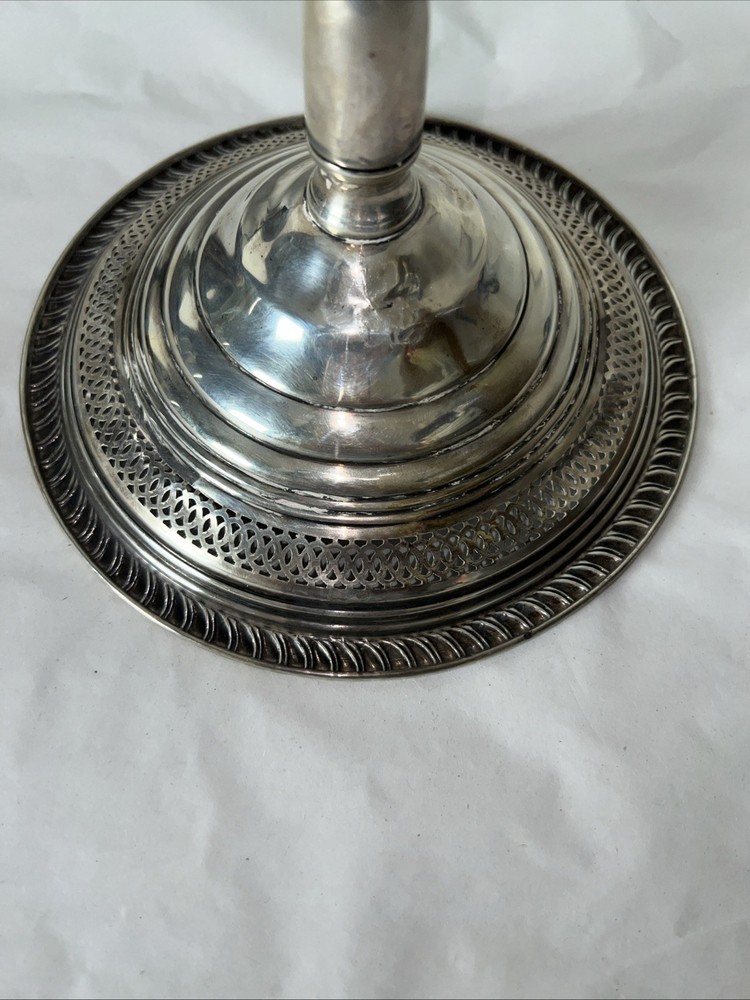 Empire Sterling Silver Weighted, Slotted, Godroon Bordered Compote
