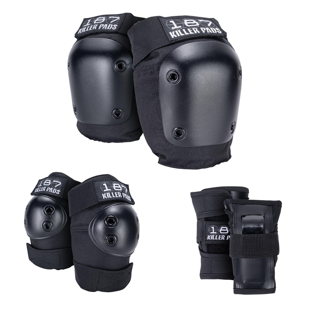 187 Killer Pads Six Pack Pad Set, Protective Gear for Small-Medium, Black