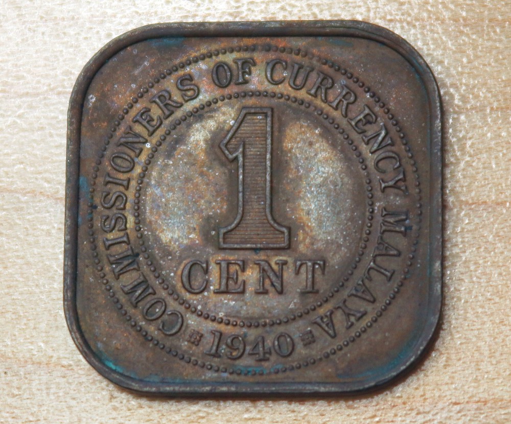 1940 Malaya 1 Cent
