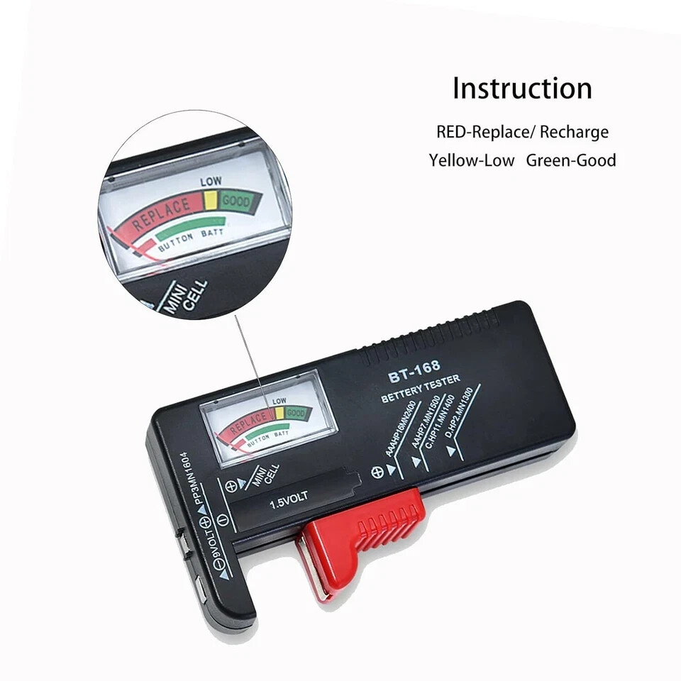 ZUFECY Battery Tester Checker, Small Universal Checker for AA...