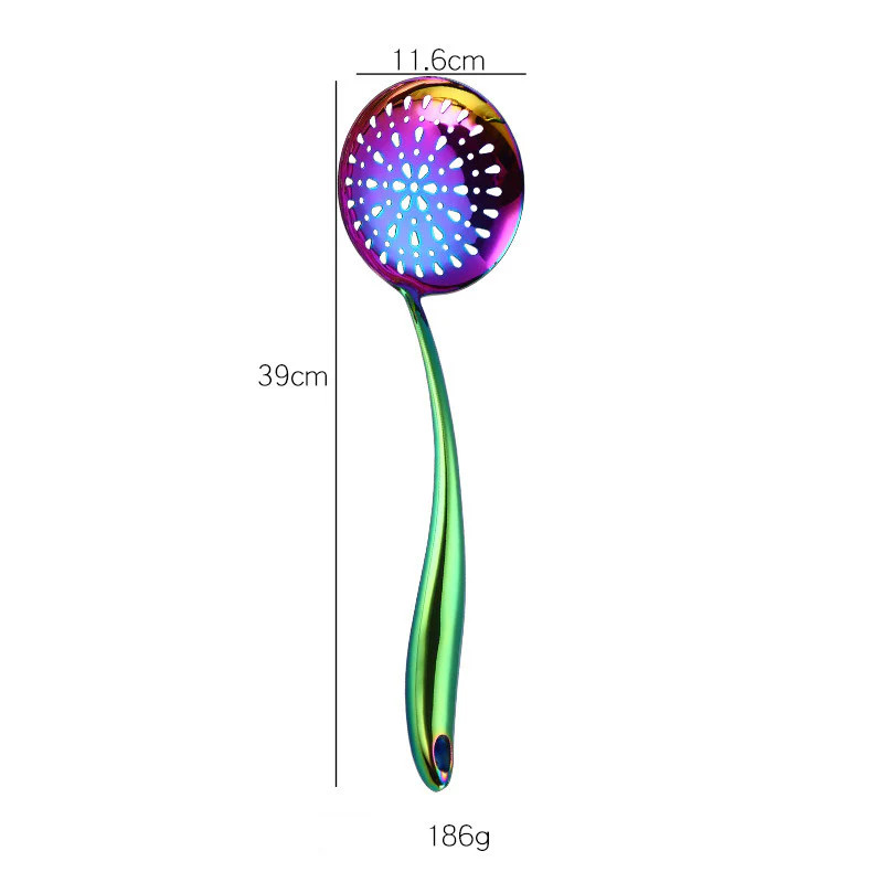 Rainbow Kitchen Tools Cooking Utensils Restaurant Cookware Kitchenware Set Soup