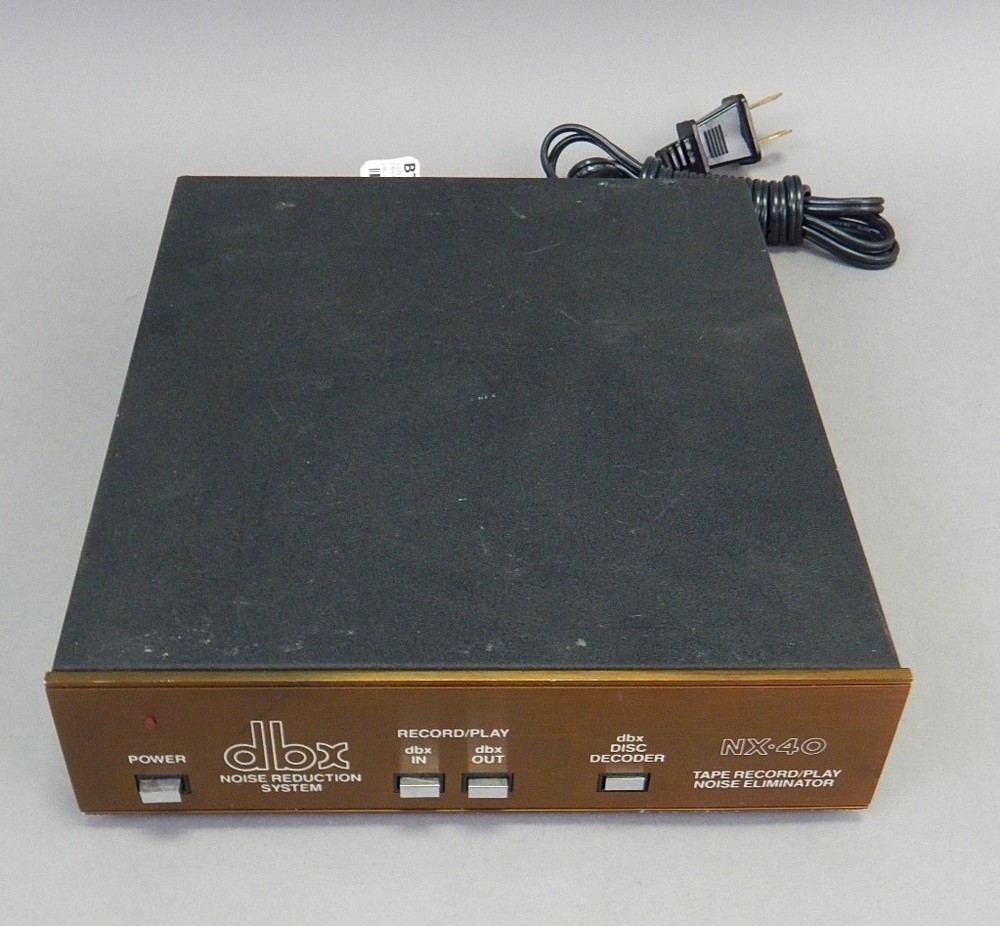 DBX NX-40 type II RCVR Tape recorder noise reduction eliminator decoder tested