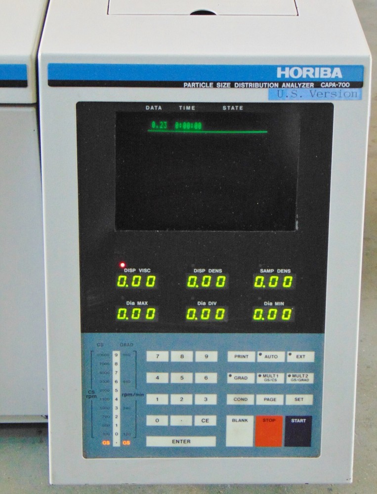 Horiba CAPA 700 Particle Size Distribution Analyzer comes with accessories